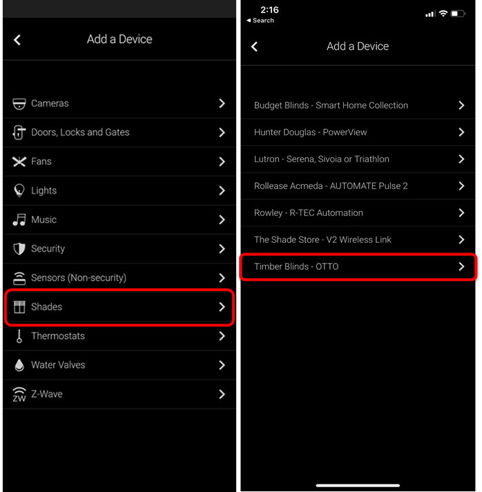 Integration Release Notes Timber Blinds OTTO Home Control 2.0